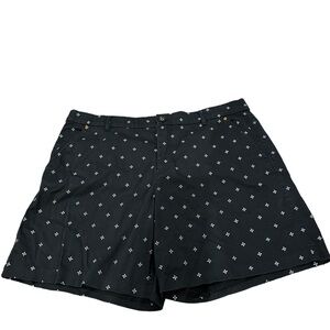NWOT Love The Fit Black and White Pattern Shorts‎ Stretch Women’s Size 12